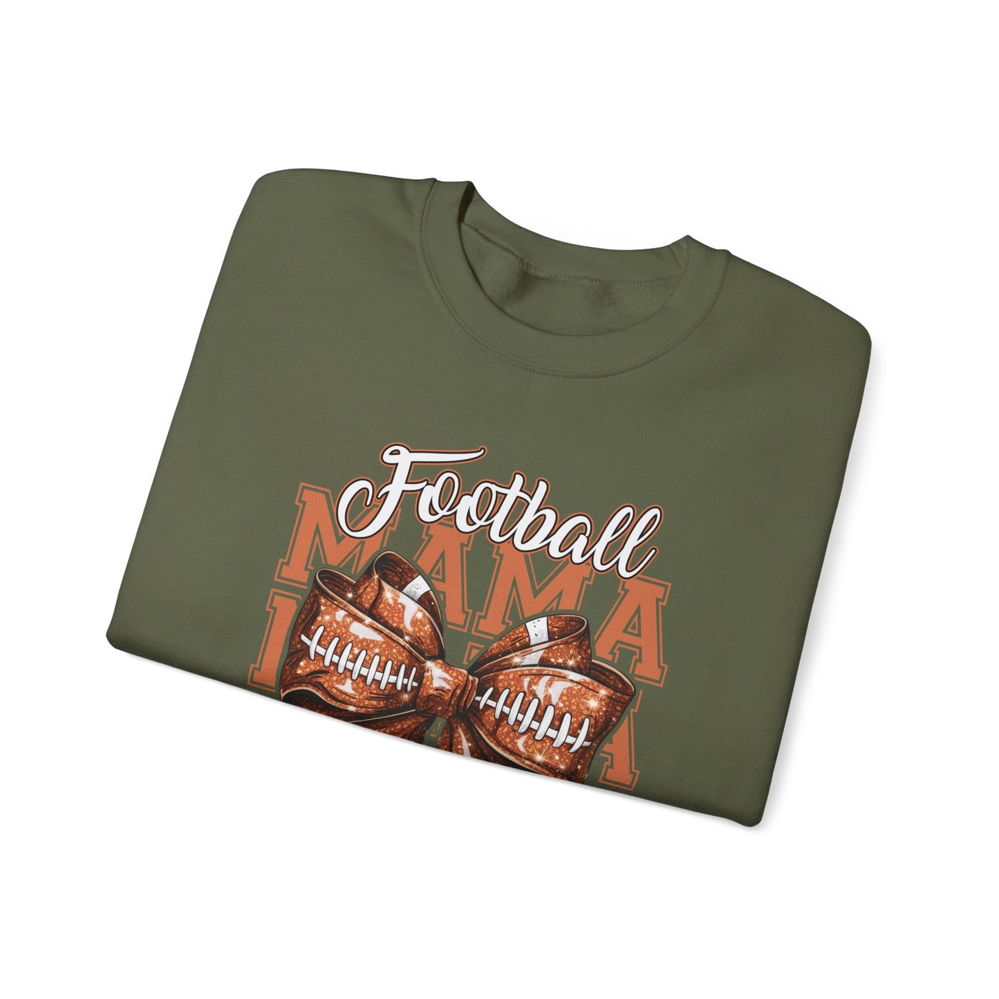 Football Mama Crewneck Sweatshirt - Ideal for Game Day, Family Gatherings, Sports Moms, and Unique Gift Ideas