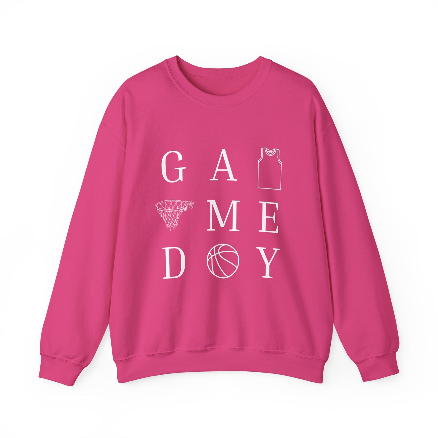 Game Day Unisex Crewneck Sweatshirt, Sports Sweatshirt, Basketball Apparel, Gift for Him or Her, Comfortable Layering
