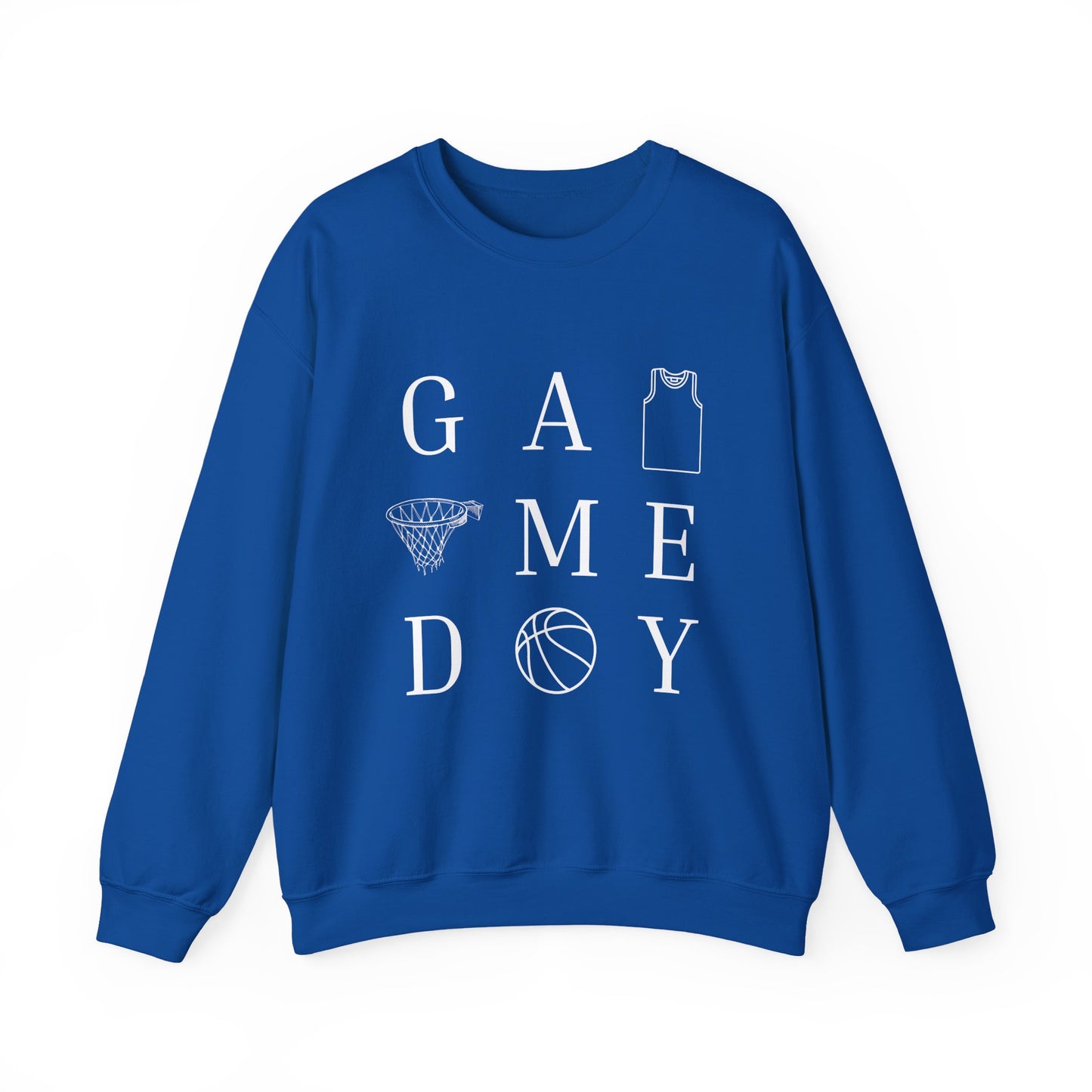 Game Day Unisex Crewneck Sweatshirt, Sports Sweatshirt, Basketball Apparel, Gift for Him or Her, Comfortable Layering