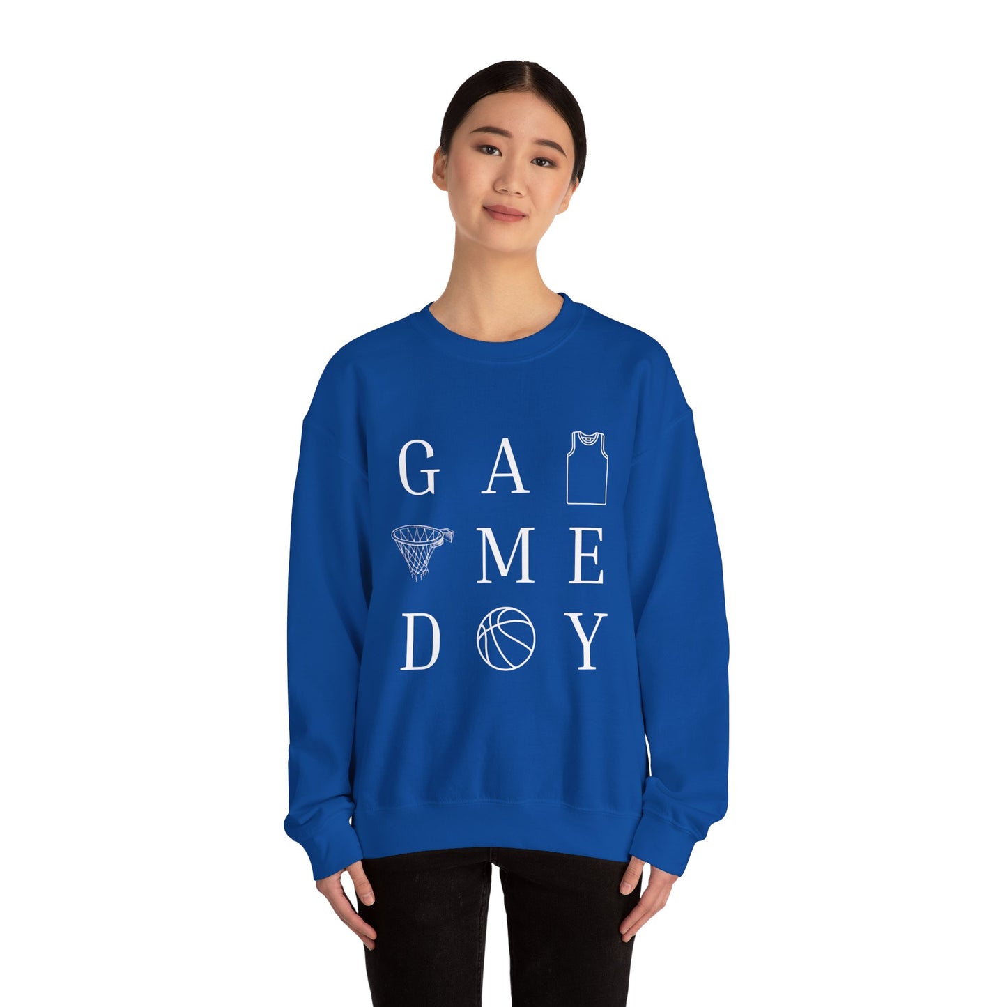 Game Day Unisex Crewneck Sweatshirt, Sports Sweatshirt, Basketball Apparel, Gift for Him or Her, Comfortable Layering