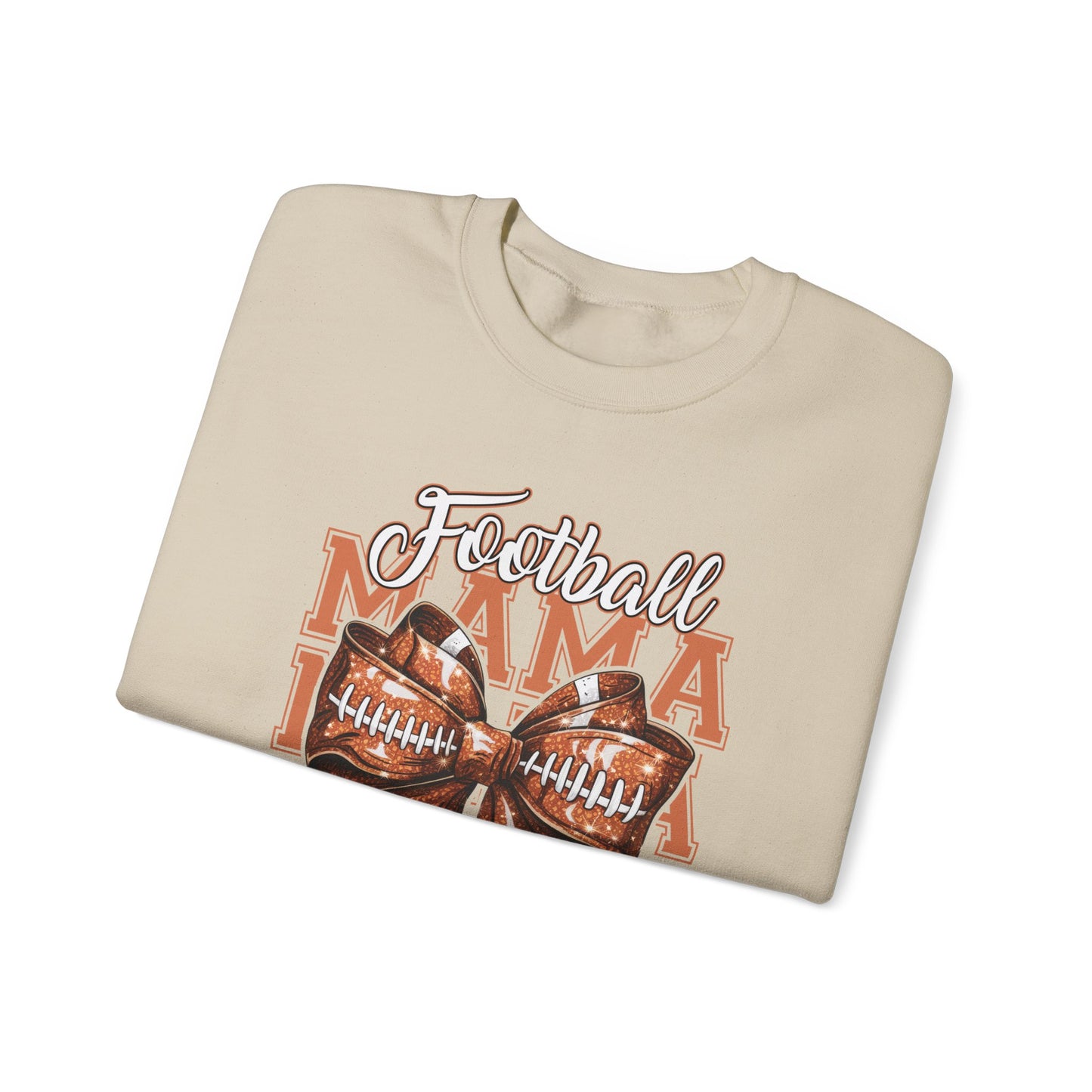 Football Mama Crewneck Sweatshirt - Ideal for Game Day, Family Gatherings, Sports Moms, and Unique Gift Ideas