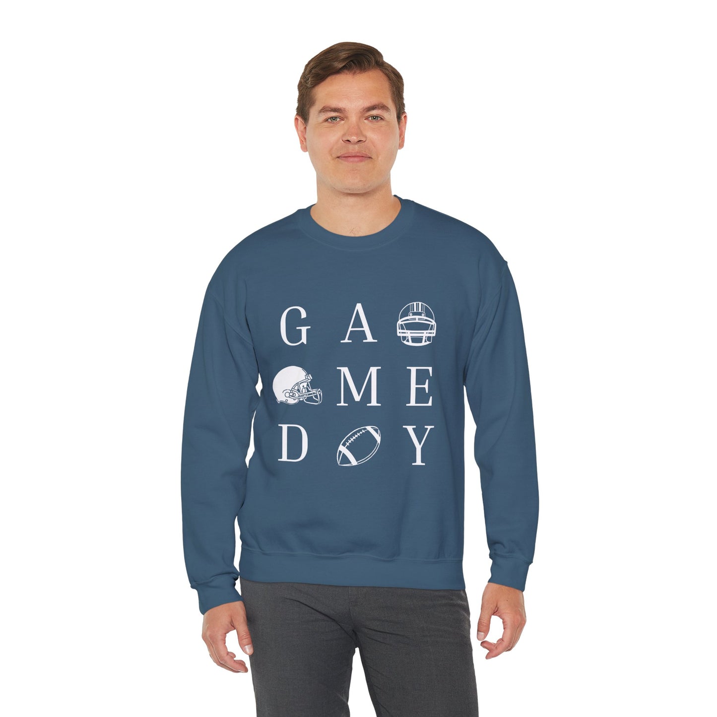Game Day Sweatshirt, Unisex Crewneck Sweatshirt for Sports Fans, Football Appreciation Gift, Cozy Game Day Outfit, Tailgating Apparel