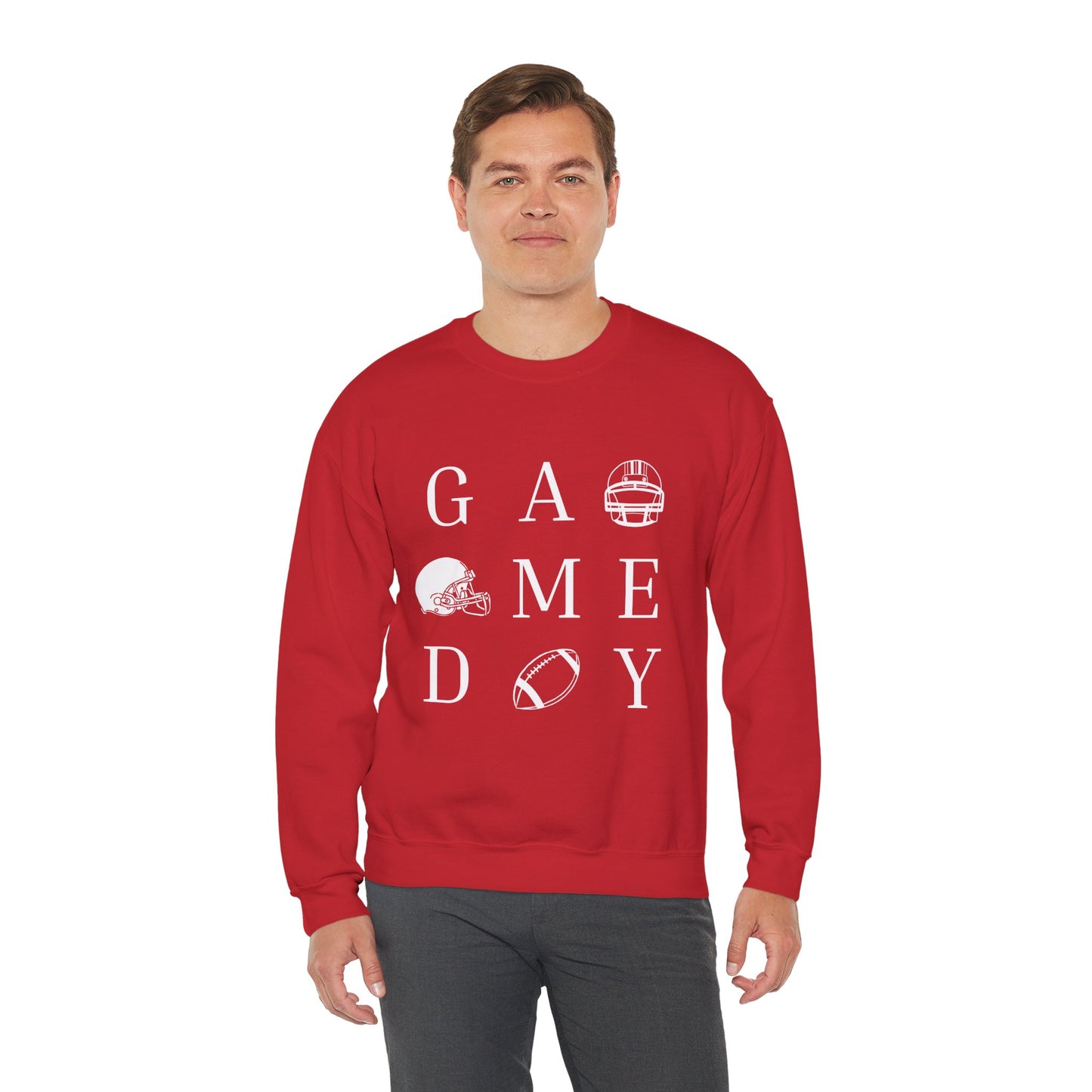 Game Day Sweatshirt, Unisex Crewneck Sweatshirt for Sports Fans, Football Appreciation Gift, Cozy Game Day Outfit, Tailgating Apparel