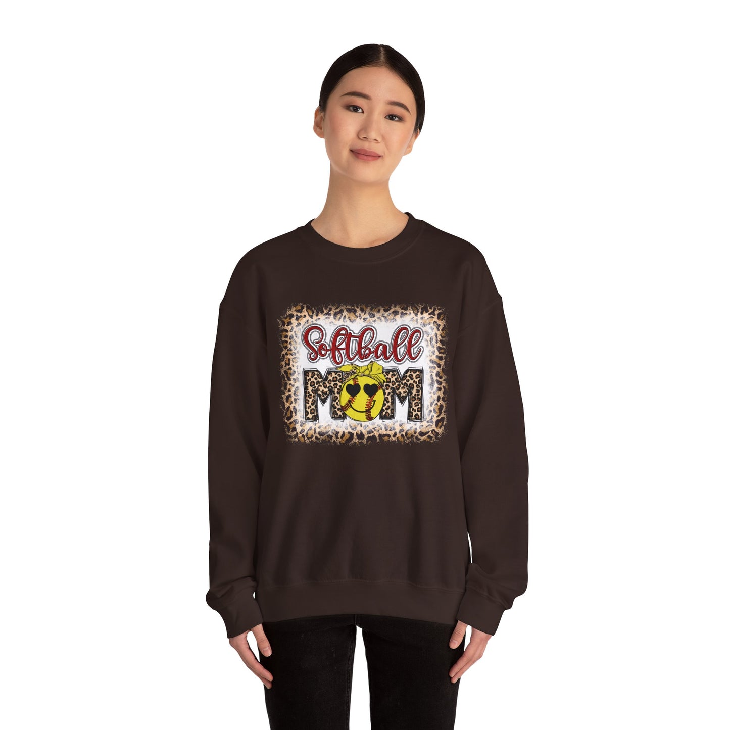 Softball Mom Sweatshirt | Cozy Crewneck for Sports Enthusiasts, Perfect Gift for Mother's Day, Game Days, and Casual Wear