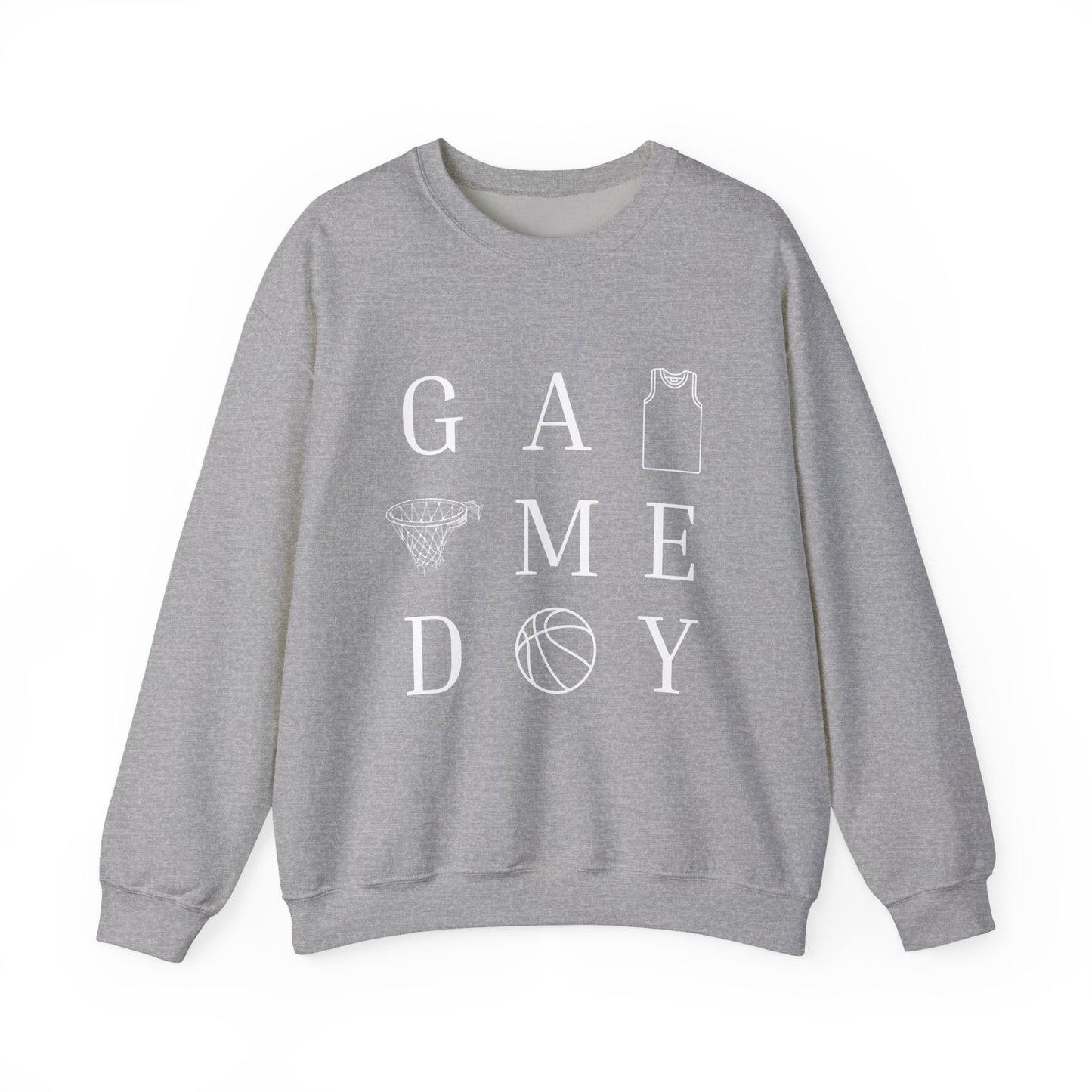 Game Day Unisex Crewneck Sweatshirt, Sports Sweatshirt, Basketball Apparel, Gift for Him or Her, Comfortable Layering