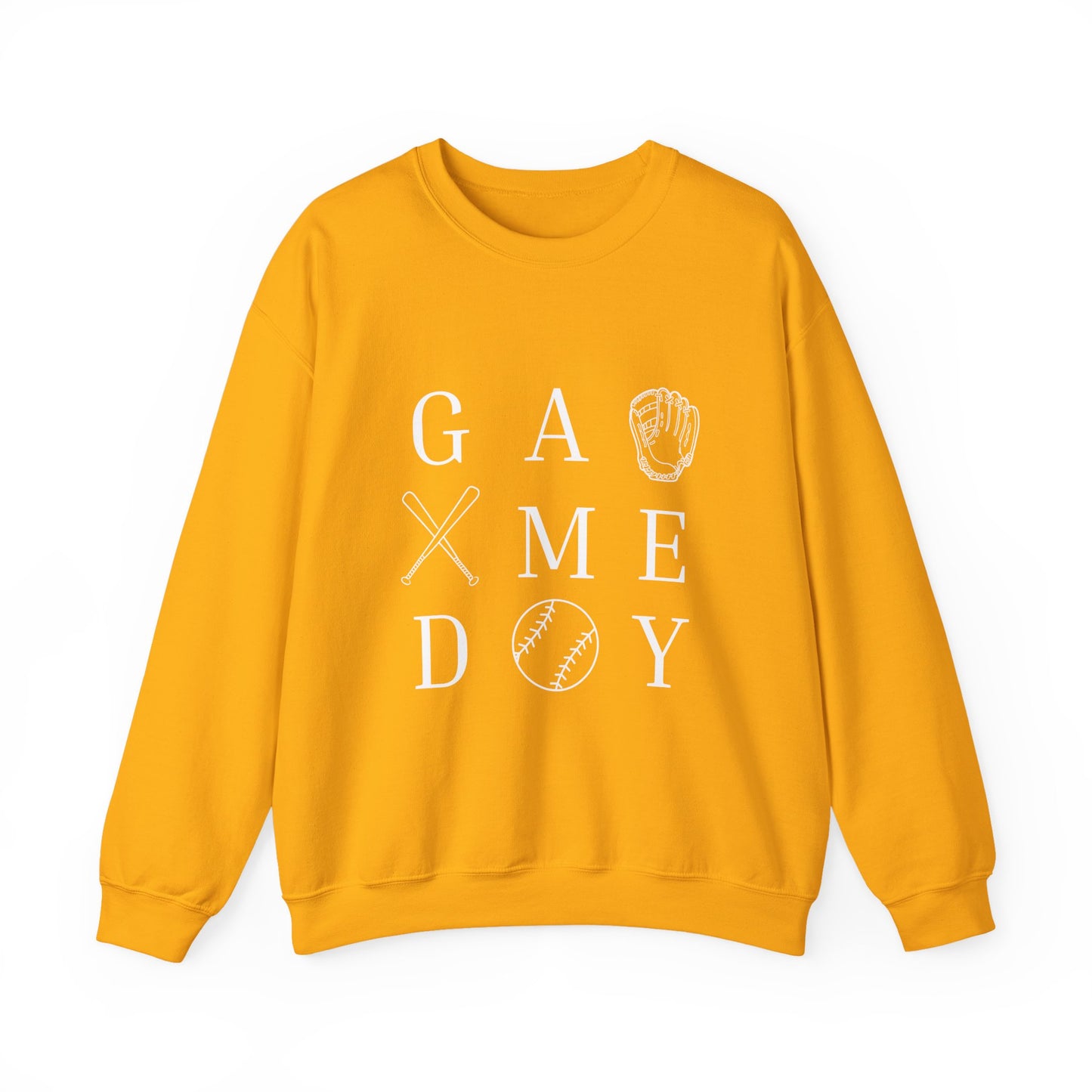 Game Day Unisex Crewneck Sweatshirt, Casual Sportswear, Baseball Fan Gift, Comfy Outfit, Everyday Wear, Cozy Layer