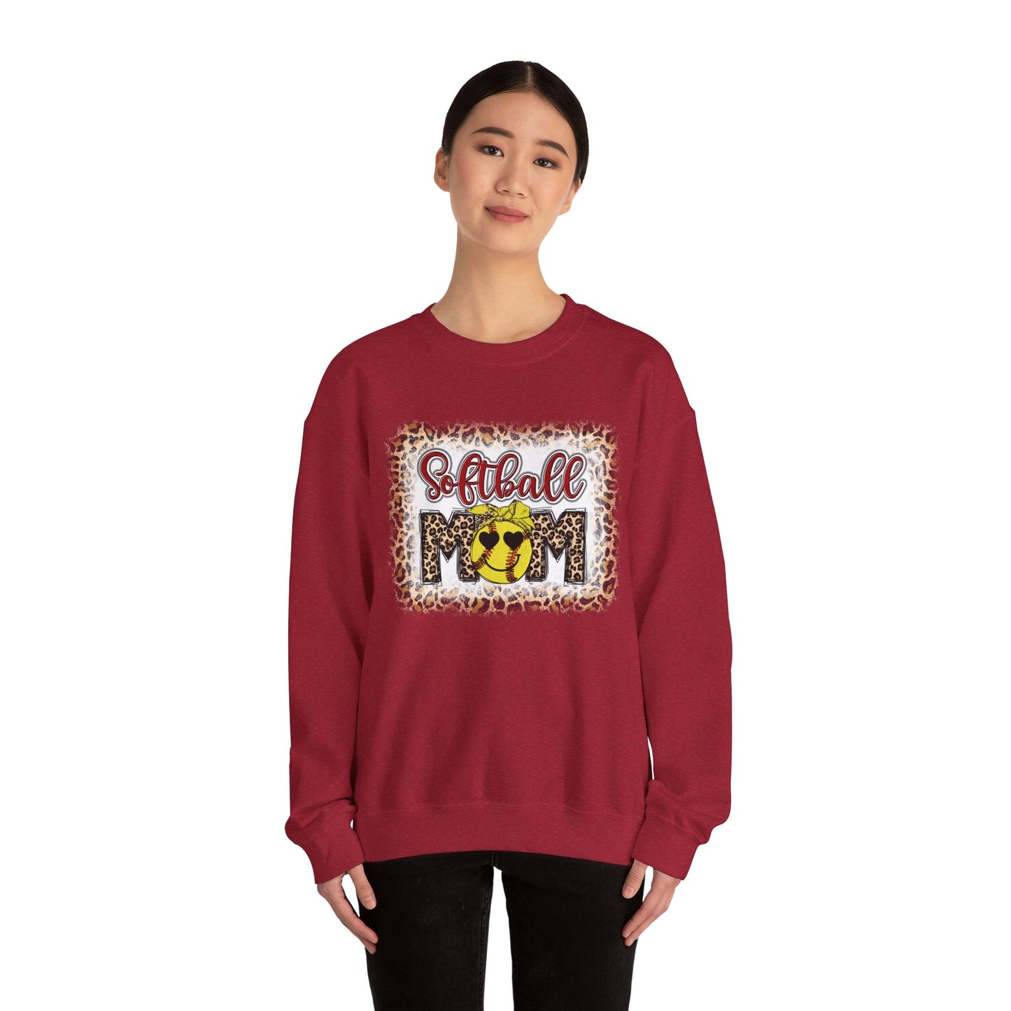 Softball Mom Sweatshirt | Cozy Crewneck for Sports Enthusiasts, Perfect Gift for Mother's Day, Game Days, and Casual Wear