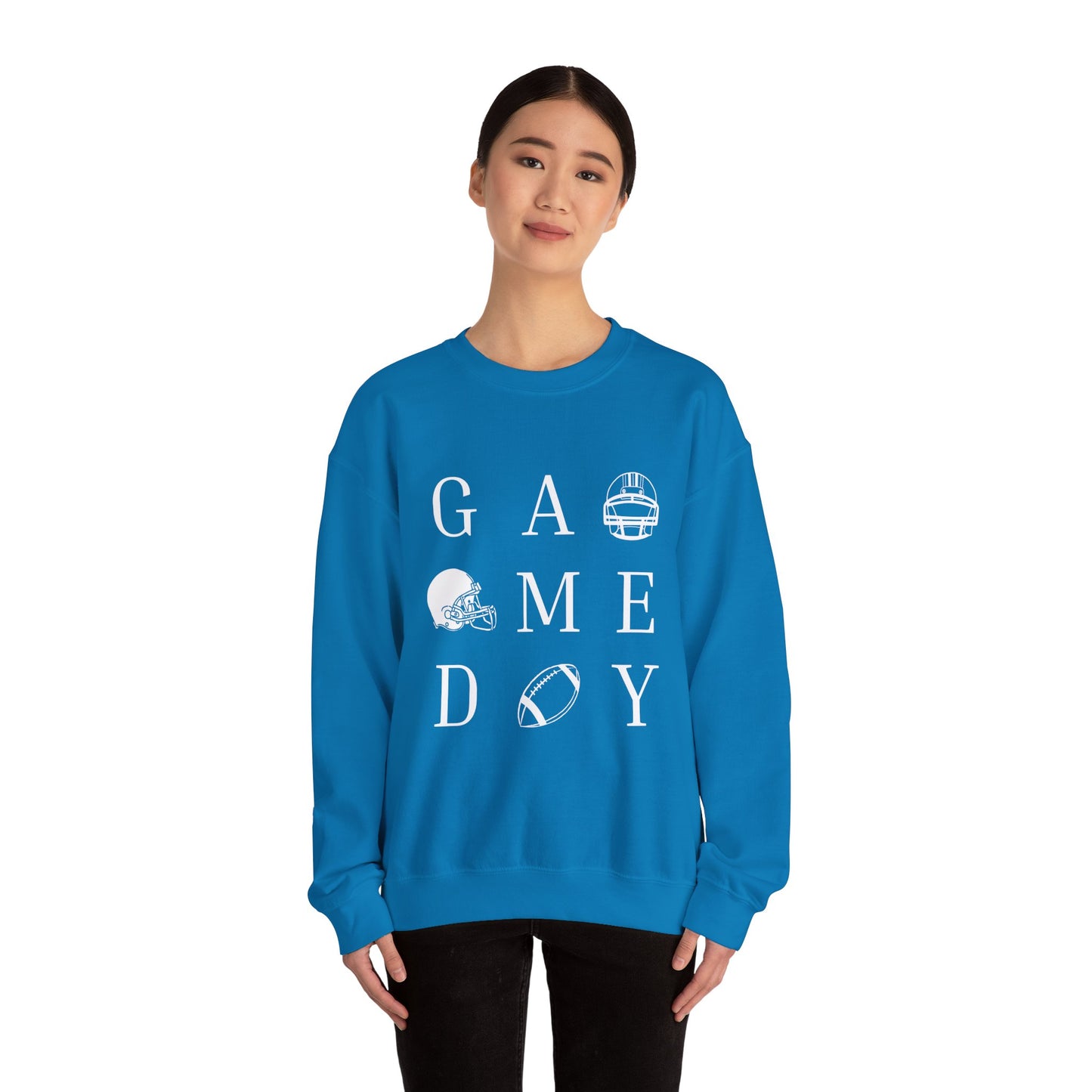 Game Day Sweatshirt, Unisex Crewneck Sweatshirt for Sports Fans, Football Appreciation Gift, Cozy Game Day Outfit, Tailgating Apparel