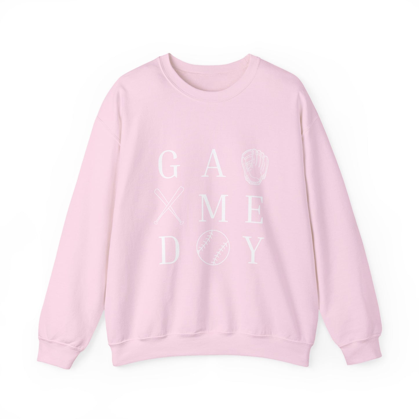 Game Day Unisex Crewneck Sweatshirt, Casual Sportswear, Baseball Fan Gift, Comfy Outfit, Everyday Wear, Cozy Layer