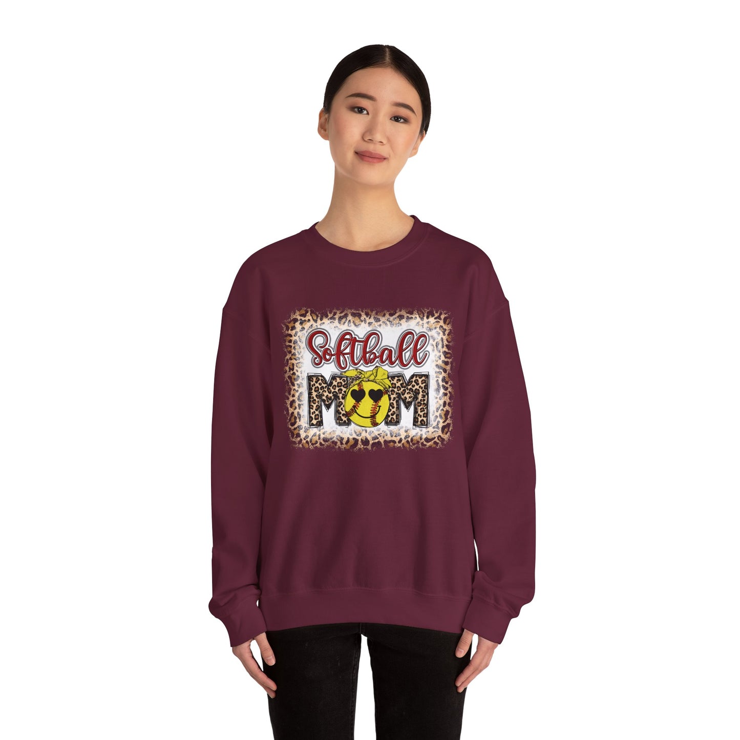 Softball Mom Sweatshirt | Cozy Crewneck for Sports Enthusiasts, Perfect Gift for Mother's Day, Game Days, and Casual Wear