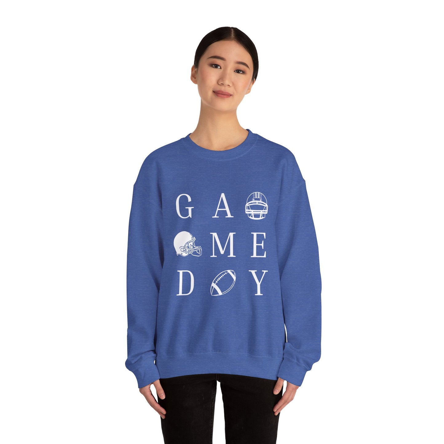 Game Day Sweatshirt, Unisex Crewneck Sweatshirt for Sports Fans, Football Appreciation Gift, Cozy Game Day Outfit, Tailgating Apparel