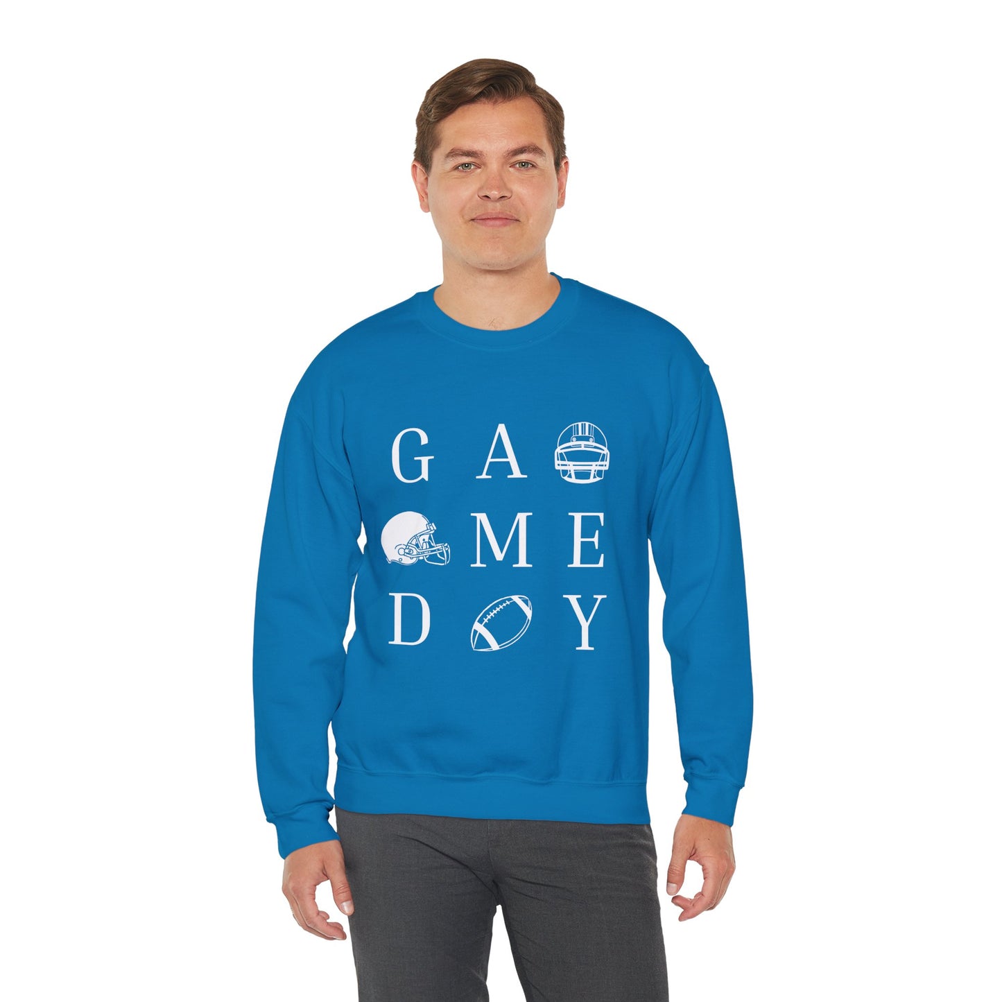 Game Day Sweatshirt, Unisex Crewneck Sweatshirt for Sports Fans, Football Appreciation Gift, Cozy Game Day Outfit, Tailgating Apparel