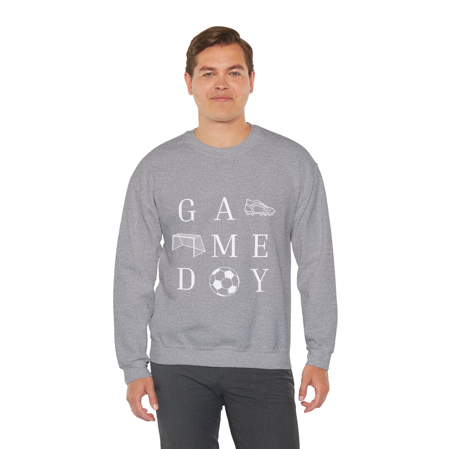 Game Day Unisex Crewneck Sweatshirt - Perfect Gift for Sports Lovers, Cozy Athletics Apparel, Soccer Enthusiast, Tailgate Outfit