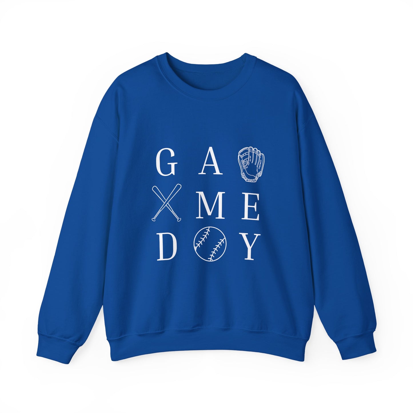Game Day Unisex Crewneck Sweatshirt, Casual Sportswear, Baseball Fan Gift, Comfy Outfit, Everyday Wear, Cozy Layer