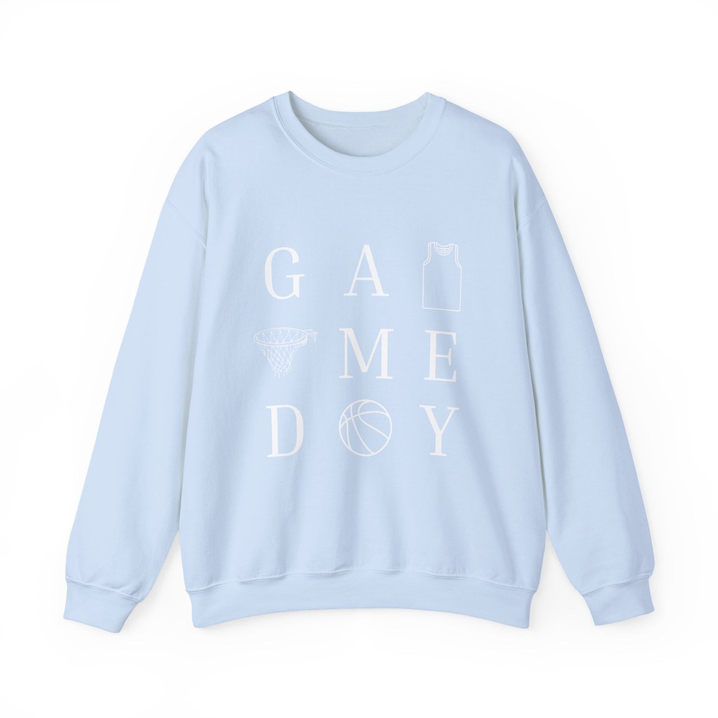 Game Day Unisex Crewneck Sweatshirt, Sports Sweatshirt, Basketball Apparel, Gift for Him or Her, Comfortable Layering