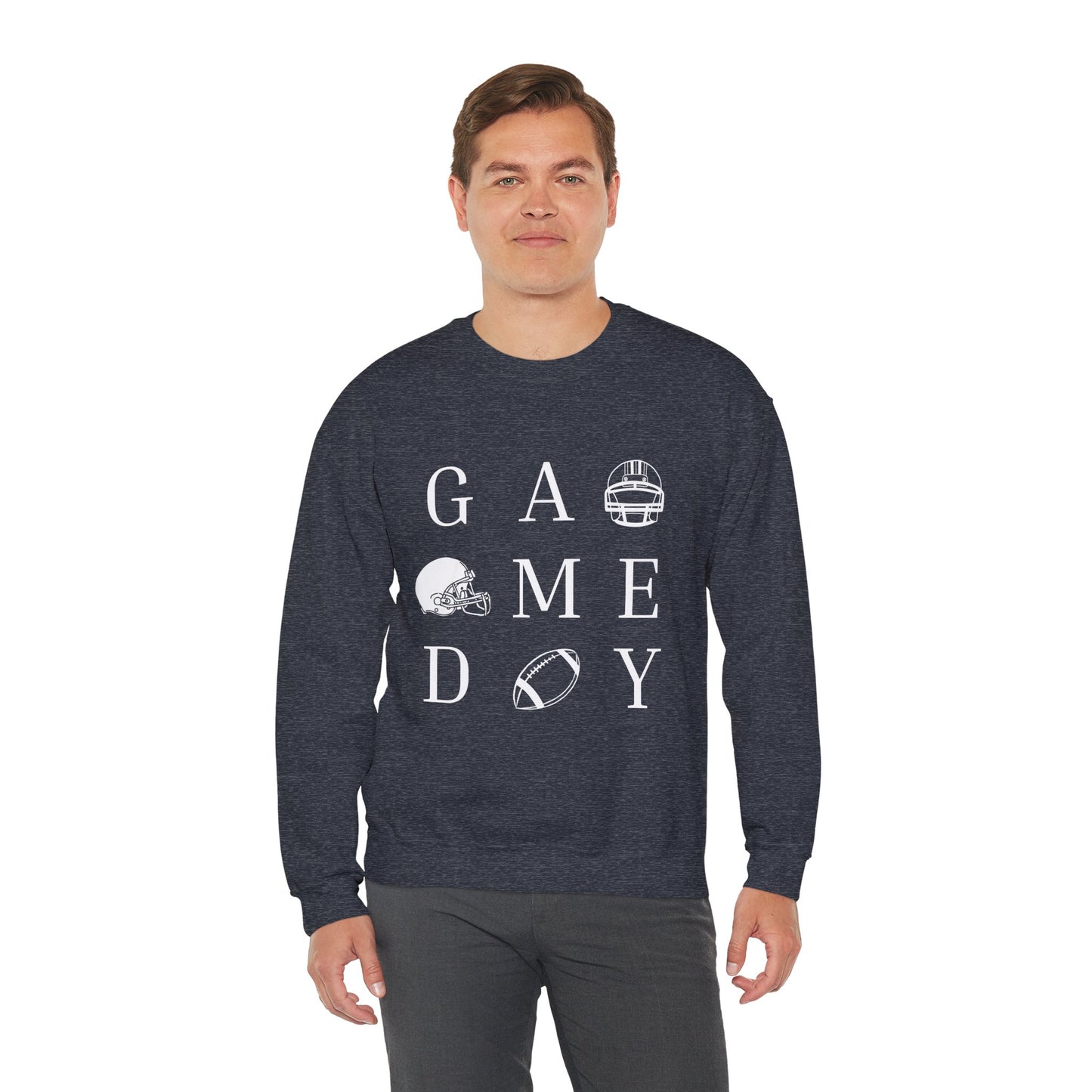 Game Day Sweatshirt, Unisex Crewneck Sweatshirt for Sports Fans, Football Appreciation Gift, Cozy Game Day Outfit, Tailgating Apparel