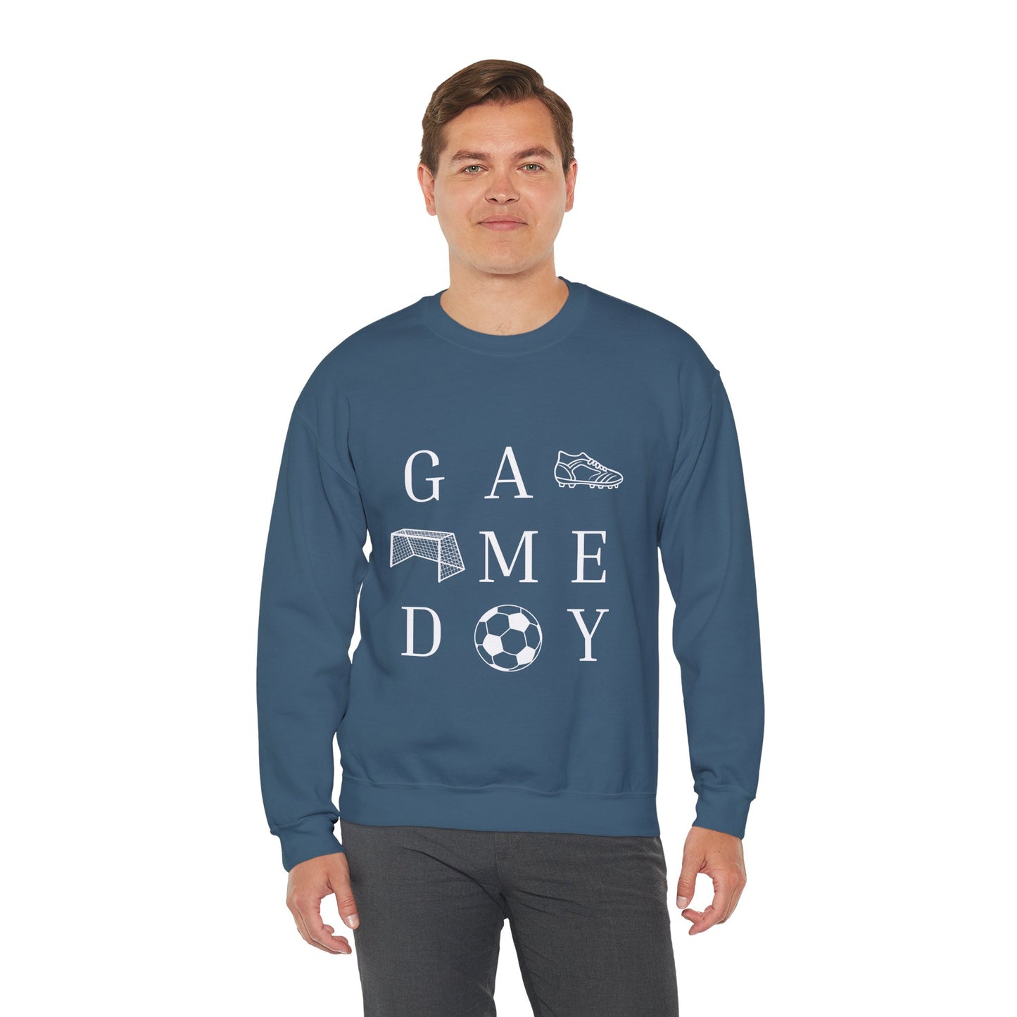 Game Day Unisex Crewneck Sweatshirt - Perfect Gift for Sports Lovers, Cozy Athletics Apparel, Soccer Enthusiast, Tailgate Outfit