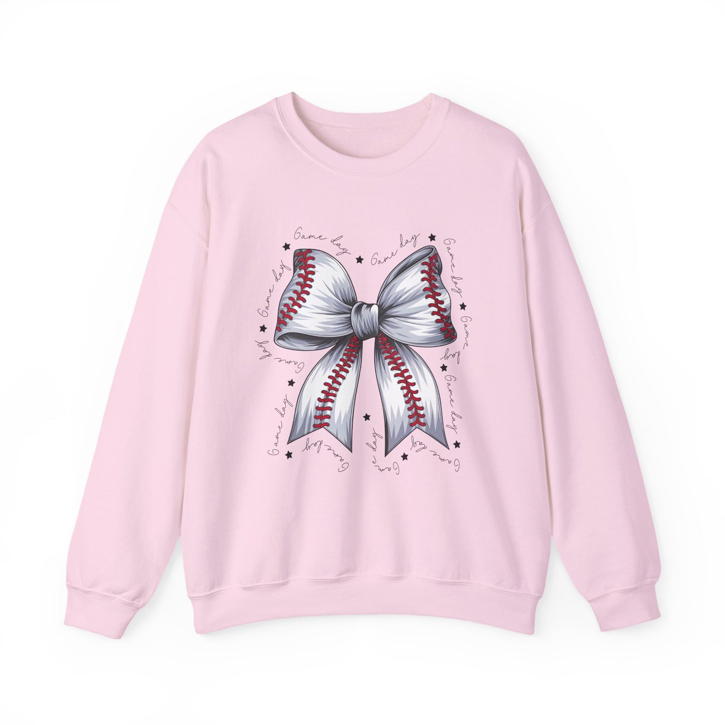 Baseball Ribbon Sweatshirt | Comfortable Crewneck for Sports Lovers, Gift for Players, Baseball Theme, Unisex Apparel