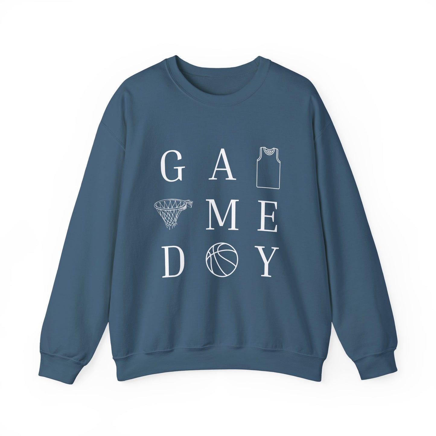 Game Day Unisex Crewneck Sweatshirt, Sports Sweatshirt, Basketball Apparel, Gift for Him or Her, Comfortable Layering