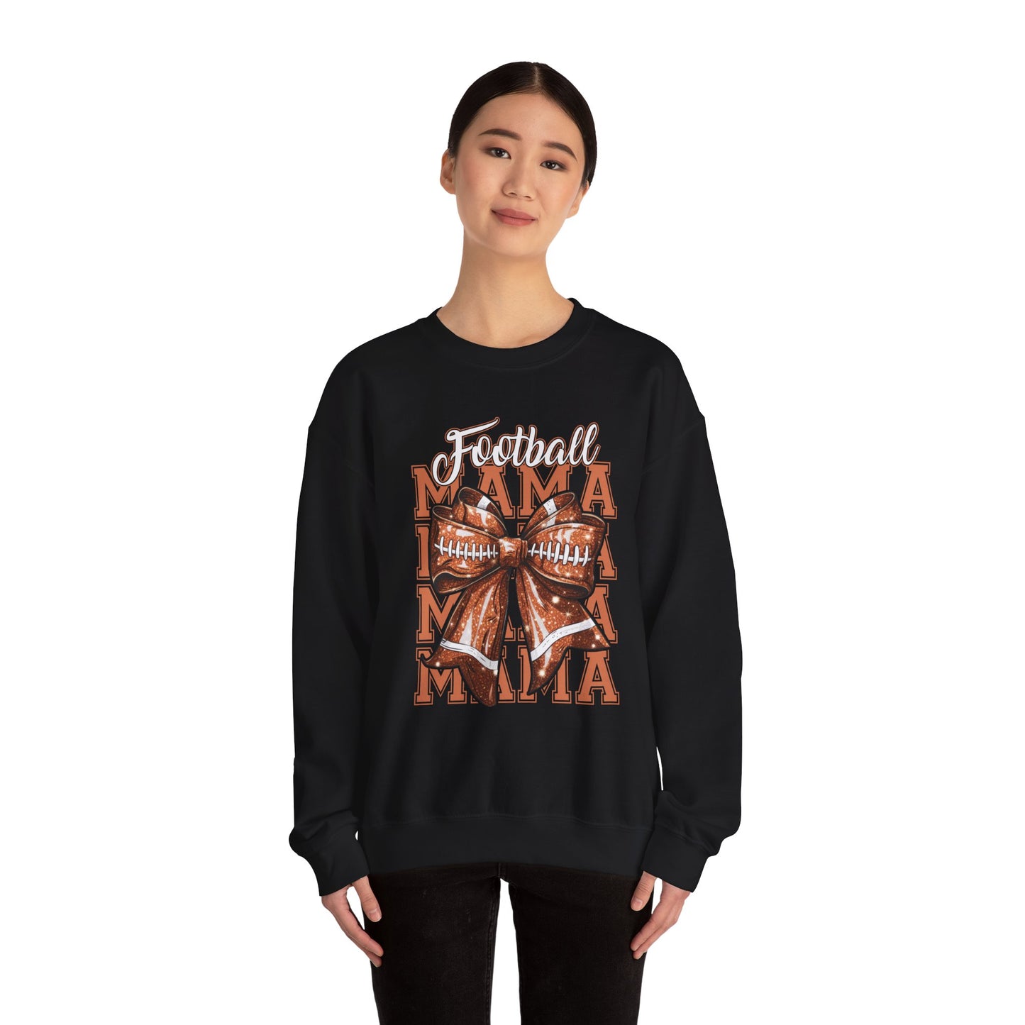 Football Mama Crewneck Sweatshirt - Ideal for Game Day, Family Gatherings, Sports Moms, and Unique Gift Ideas