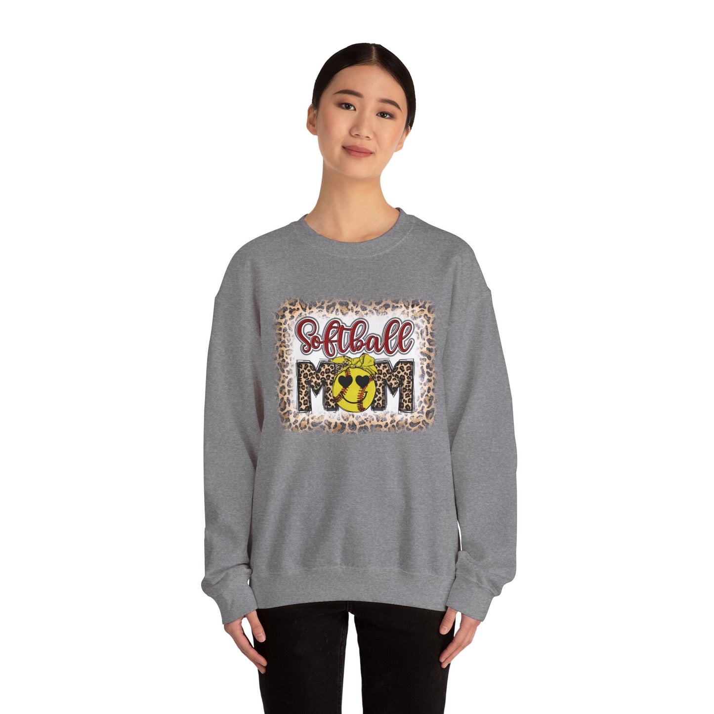 Softball Mom Sweatshirt | Cozy Crewneck for Sports Enthusiasts, Perfect Gift for Mother's Day, Game Days, and Casual Wear