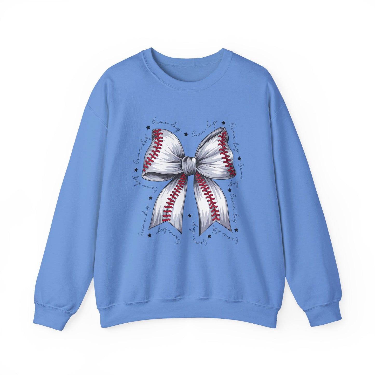 Baseball Ribbon Sweatshirt | Comfortable Crewneck for Sports Lovers, Gift for Players, Baseball Theme, Unisex Apparel
