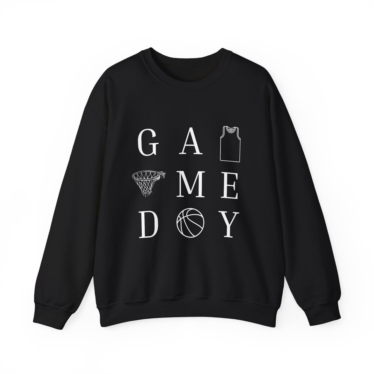 Game Day Unisex Crewneck Sweatshirt, Sports Sweatshirt, Basketball Apparel, Gift for Him or Her, Comfortable Layering