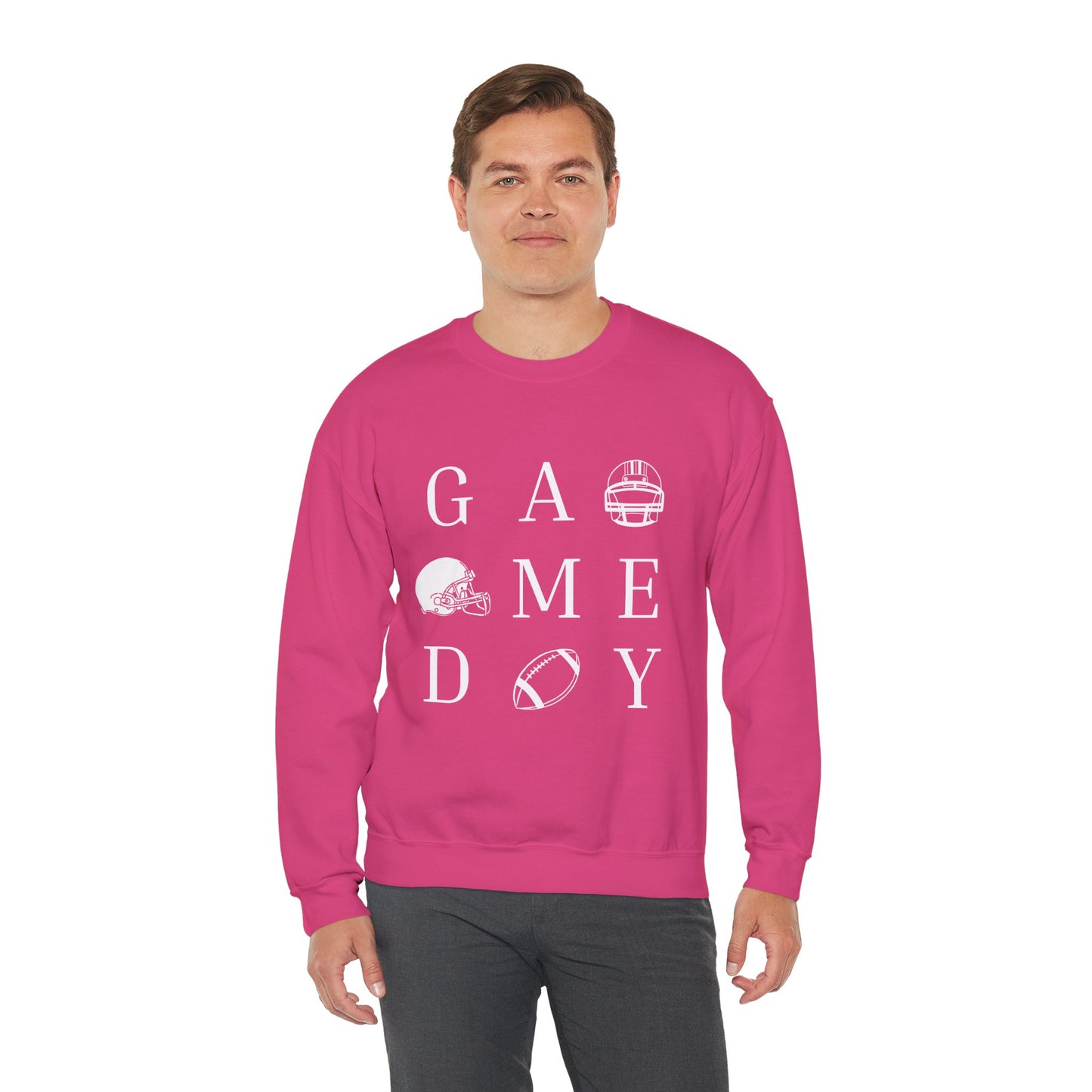 Game Day Sweatshirt, Unisex Crewneck Sweatshirt for Sports Fans, Football Appreciation Gift, Cozy Game Day Outfit, Tailgating Apparel