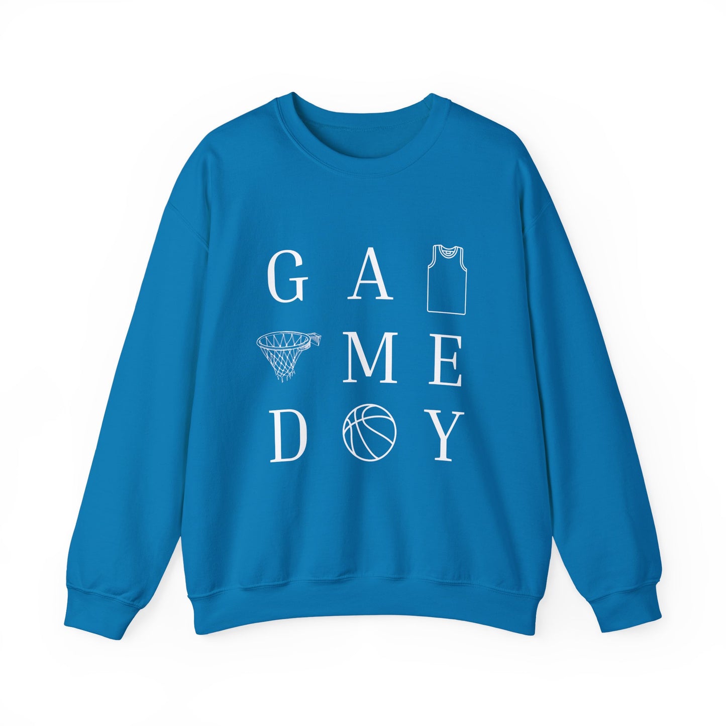 Game Day Unisex Crewneck Sweatshirt, Sports Sweatshirt, Basketball Apparel, Gift for Him or Her, Comfortable Layering