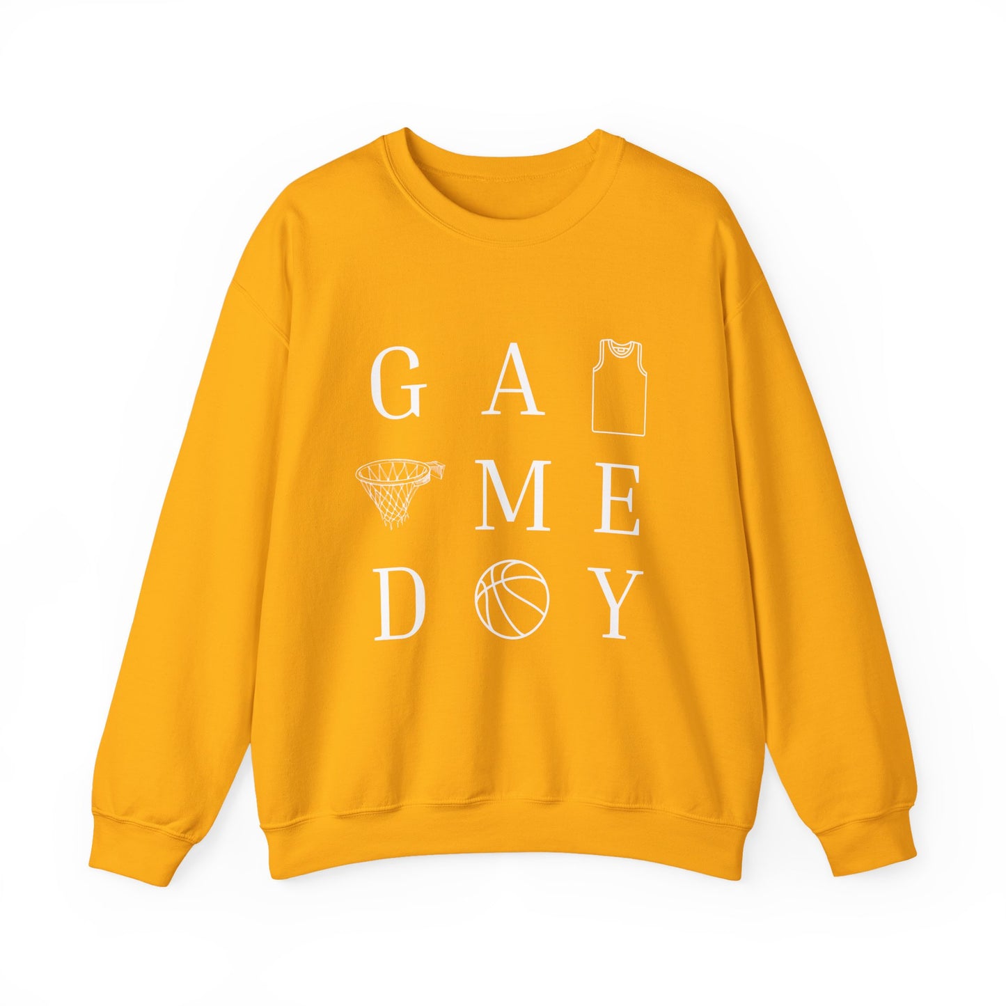 Game Day Unisex Crewneck Sweatshirt, Sports Sweatshirt, Basketball Apparel, Gift for Him or Her, Comfortable Layering