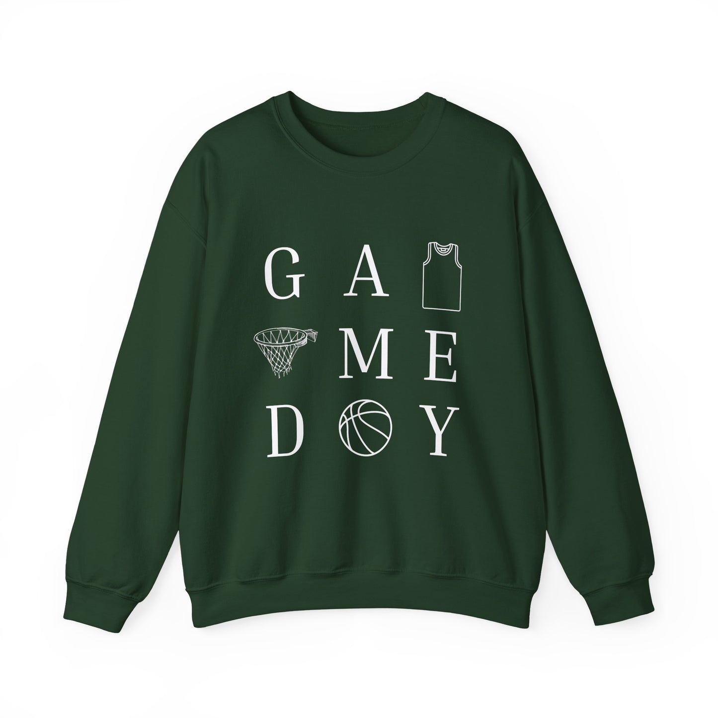Game Day Unisex Crewneck Sweatshirt, Sports Sweatshirt, Basketball Apparel, Gift for Him or Her, Comfortable Layering