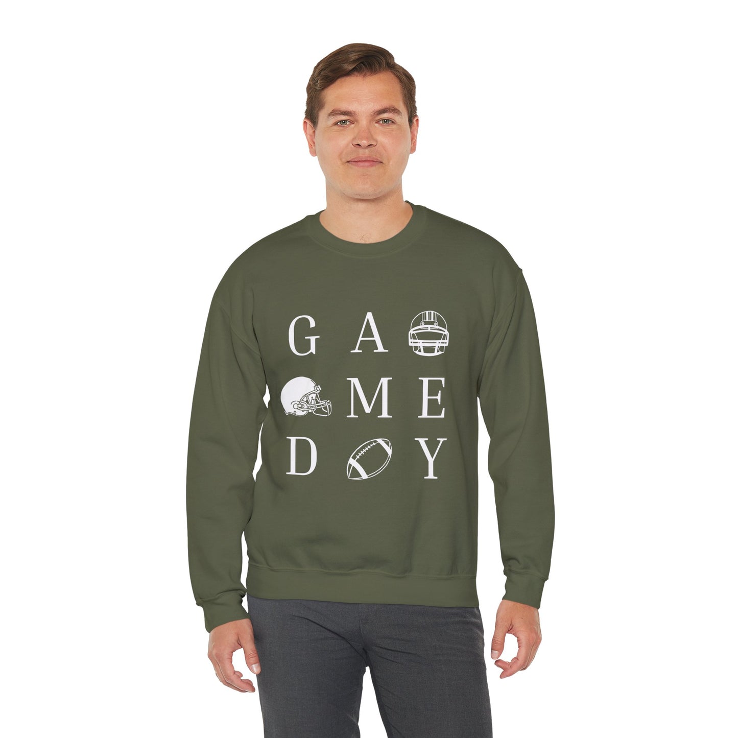 Game Day Sweatshirt, Unisex Crewneck Sweatshirt for Sports Fans, Football Appreciation Gift, Cozy Game Day Outfit, Tailgating Apparel