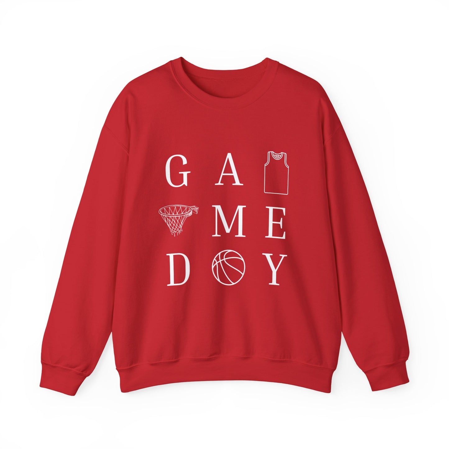 Game Day Unisex Crewneck Sweatshirt, Sports Sweatshirt, Basketball Apparel, Gift for Him or Her, Comfortable Layering