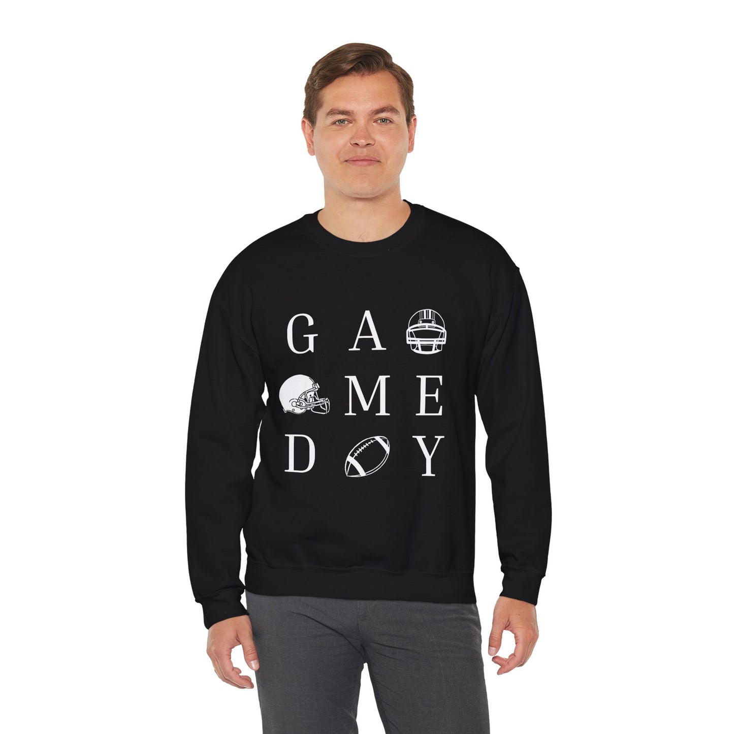 Game Day Sweatshirt, Unisex Crewneck Sweatshirt for Sports Fans, Football Appreciation Gift, Cozy Game Day Outfit, Tailgating Apparel