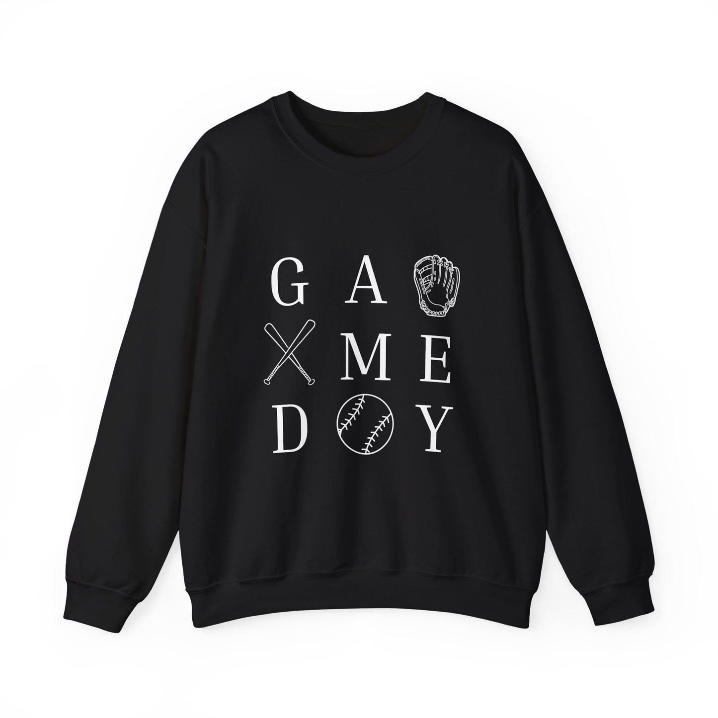 Game Day Unisex Crewneck Sweatshirt, Casual Sportswear, Baseball Fan Gift, Comfy Outfit, Everyday Wear, Cozy Layer