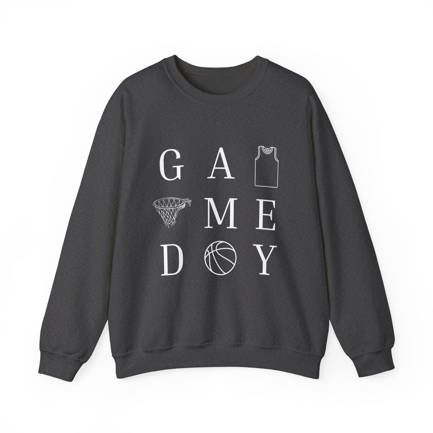 Game Day Unisex Crewneck Sweatshirt, Sports Sweatshirt, Basketball Apparel, Gift for Him or Her, Comfortable Layering