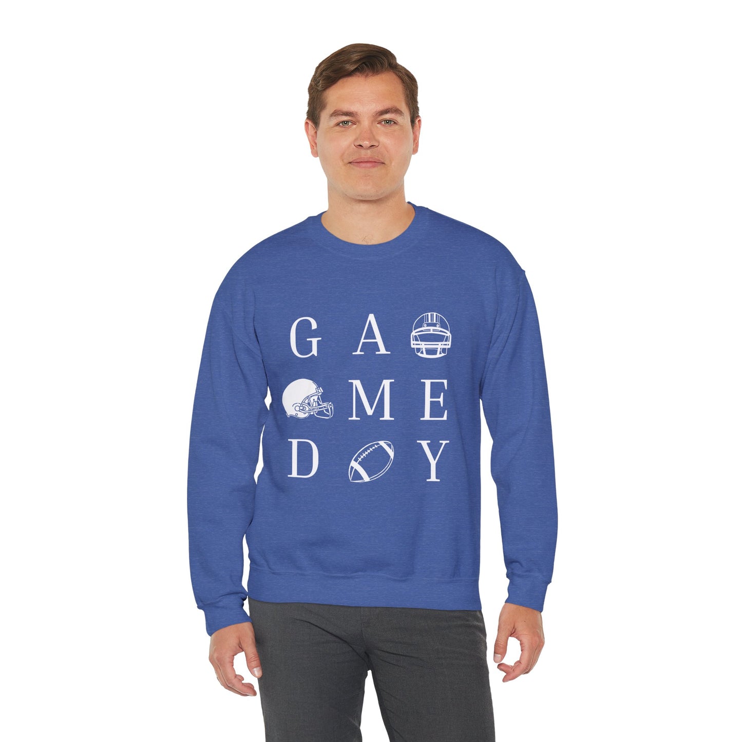 Game Day Sweatshirt, Unisex Crewneck Sweatshirt for Sports Fans, Football Appreciation Gift, Cozy Game Day Outfit, Tailgating Apparel
