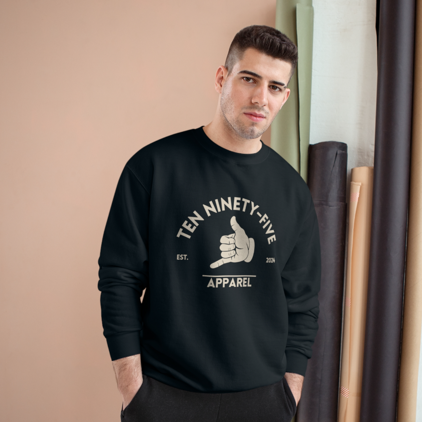 Champion - Powerblend Crewneck Sweatshirt: Hang Loose