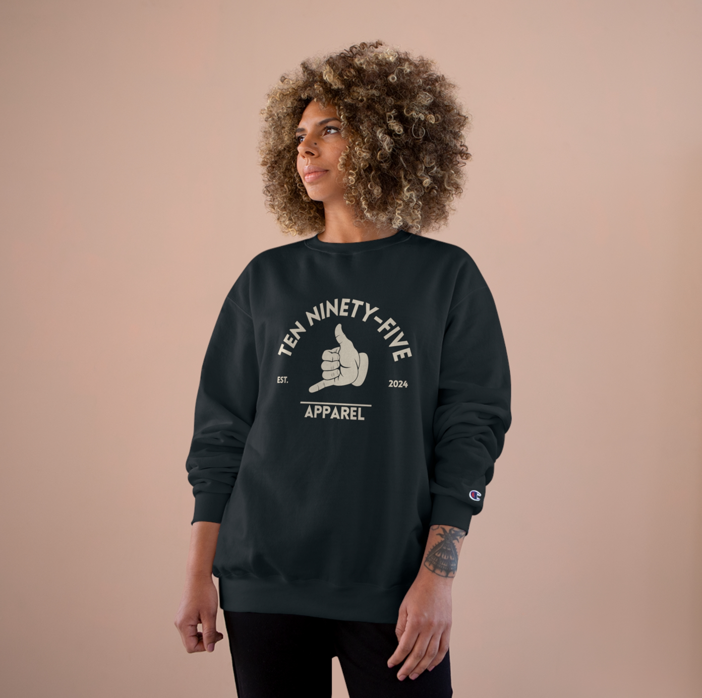 Champion - Powerblend Crewneck Sweatshirt: Hang Loose