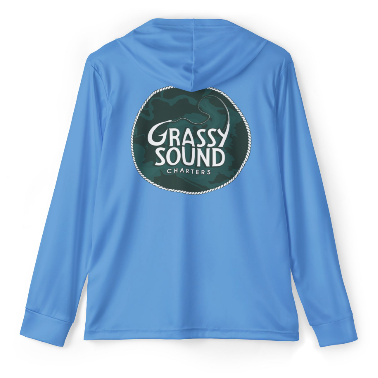 Grassy Sound UV Hooded Long Sleeve