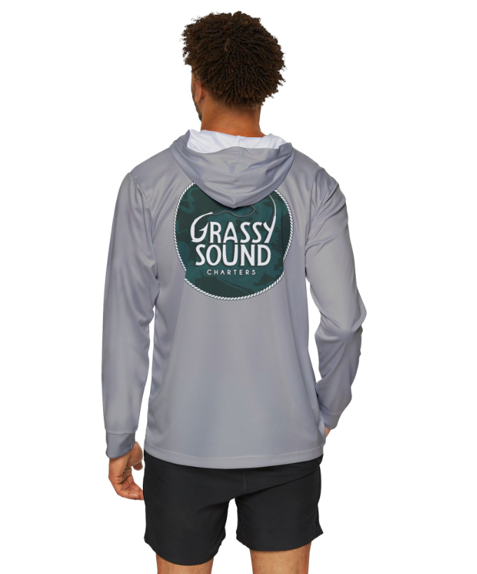 Grassy Sound UV Hooded Long Sleeve