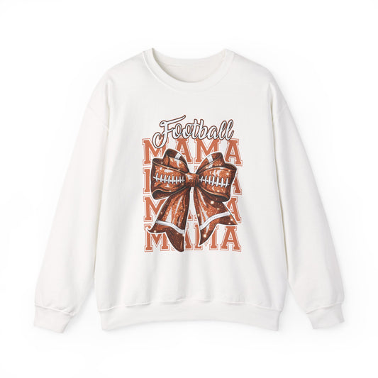 Football Mama Crewneck Sweatshirt - Ideal for Game Day, Family Gatherings, Sports Moms, and Unique Gift Ideas
