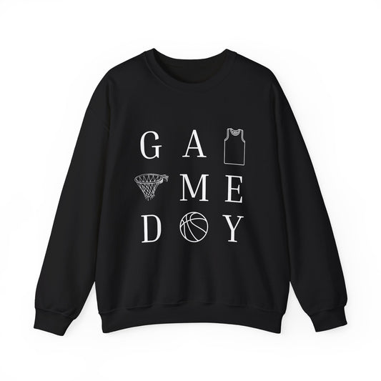 Game Day Unisex Crewneck Sweatshirt, Sports Sweatshirt, Basketball Apparel, Gift for Him or Her, Comfortable Layering
