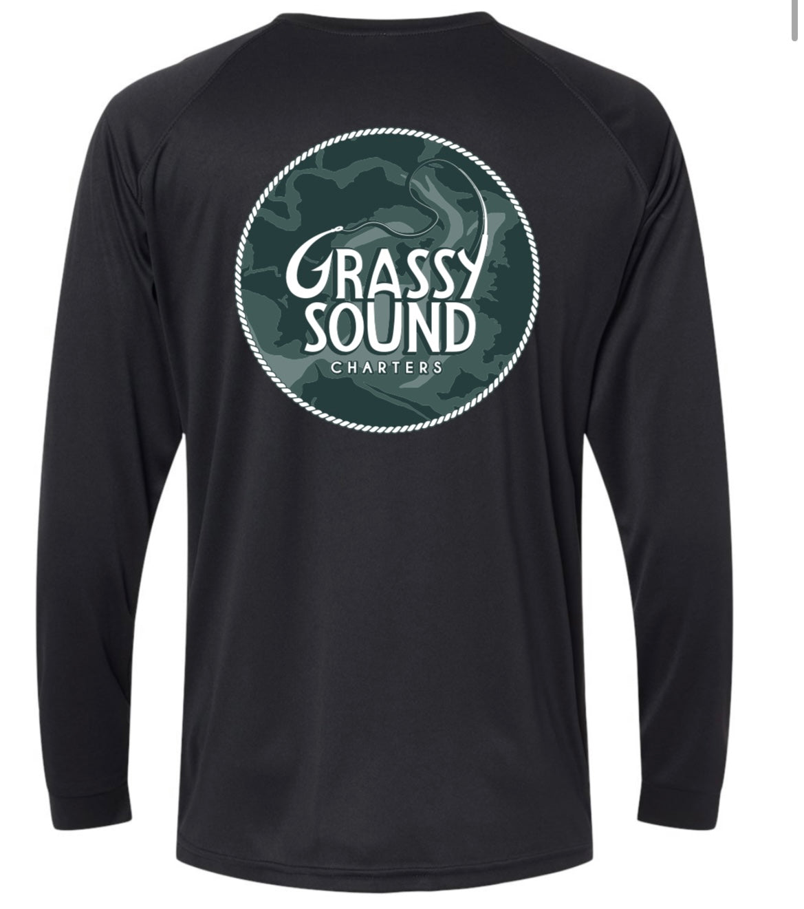 Grassy Sound Long Sleeve Cotton Tee